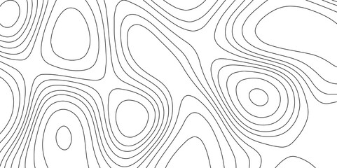 Black and white contours topography stylized height of the lines map geographic mountain relief, black wave lines paper curved reliefs abstract background with seamless geometric pattern.