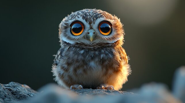 Pich&oacute;n de b&uacute;ho peque&ntilde;ito, con grandes ojos tiernos de beb&eacute; llenos de admiraci&oacute;n y astucia.