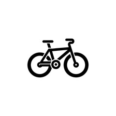 Fototapeta premium Simple Vector Icon of a bycicle – Logo Design Illustration