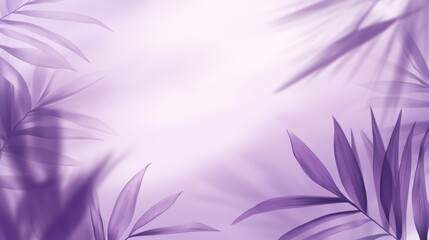 Soft purple foliage background with blurred light and shadow.
