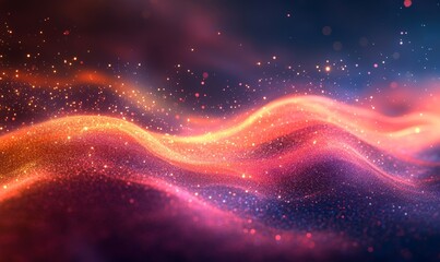 Fototapeta premium Neon Scene Abstract Background, Generative AI