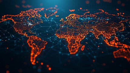 digital map world network data patterns graphics and evolution with global connectivity and innovation.






