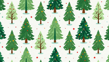 Obraz premium Christmas Tree Pattern Design