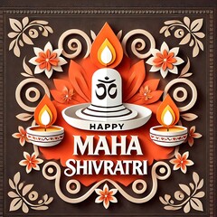 Happy Maha Shivratri Festive Celebration Artwork