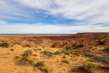 Beautiful desert landscape in the Navajo Nation.