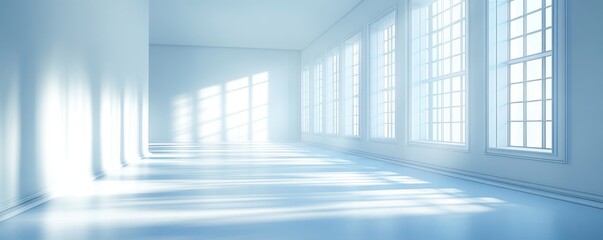 Obraz premium 3D Light White Background, Generative AI