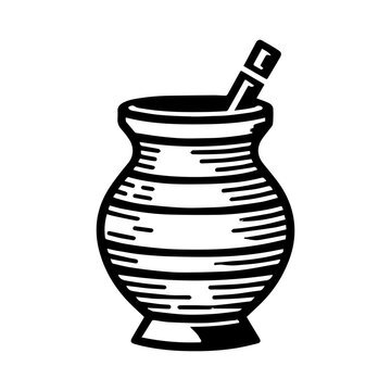Simple Vector Icon of a Chicha &ndash; Logo Design Illustration