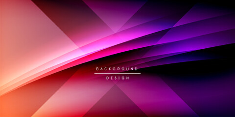 Fototapeta premium Expressive poster with shadow lines. Features technology, minimalist, and business themes, bright vibrant color schemes