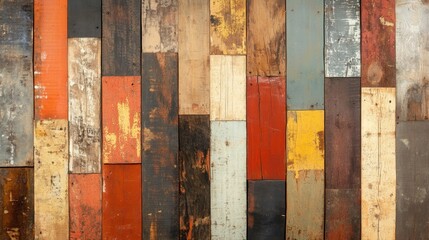 Reclaimed wood wall panels rustic home decor interior design warm environment close-up view textured aesthetics