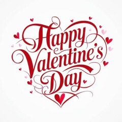 Fototapeta premium HAPPY VALENTINE'S DAY celebration special design and hd quality