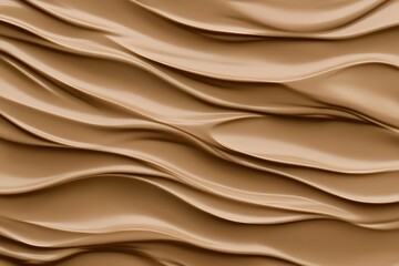 Obraz premium Smooth waves of creamy mocha mousse texture