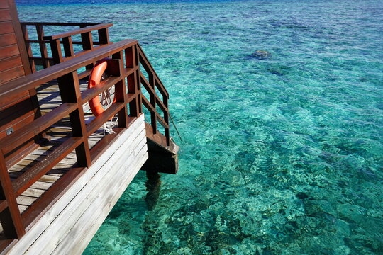Hut on the ocean