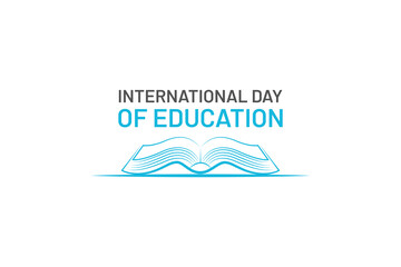 International day of education vector illustration
