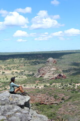 pedra do cachorro sentada no vale do catimbau 