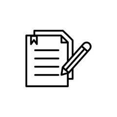 Business proposal icon Thin line art collection