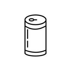 Canned food icon Thin line art collection