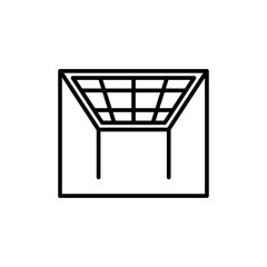 Ceiling frame icon Thin line art collection