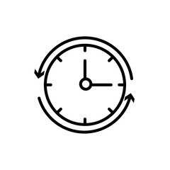 Change or update the date icon Thin line art collection