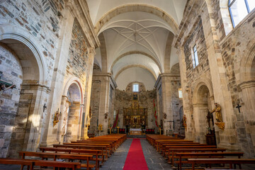 Fototapeta premium Parish of the Assumption, Monastery of Santa María de Carracedo, 10th century, Carracedo del Monasterio, El Bierzo region, Castile and Leon, Spain