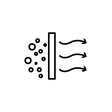 recommend clip art: Filtration air icon Thin line art collection