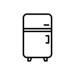 Fridge icon Thin line art collection