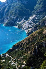 Obraz premium Positano, Amalfi Drive, Amalfi Coast, Italy, Europe