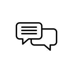 Messaging icon Thin line art collection