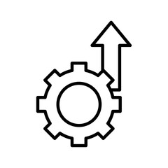 Operational excellence icon Thin line art collection