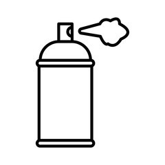 Paint aerosol can icon Thin line art collection