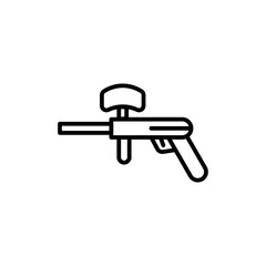 Paintball icon Thin line art collection