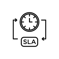 SLA Icon Thin line art collection