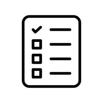 recommend clip art: Survey icon Thin line art collection