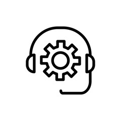 After sales support icon Thin line art collection