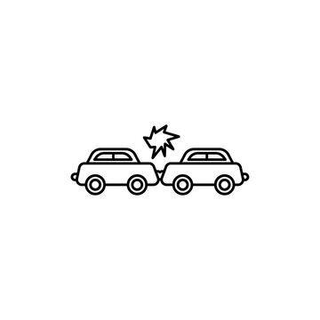 recommend clip art: Accident icon Thin line art collection