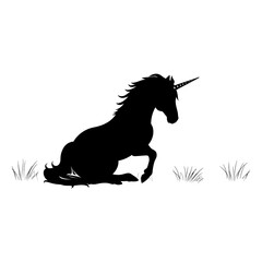 Silhouette of a Unicorn