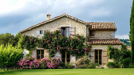 Elegant Proven&ccedil;al Bastide with Ancient Vineyard and Stone Terraces, Classic Luberon Valley Estate