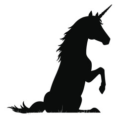 Silhouette of a Unicorn