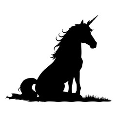 Silhouette of a Unicorn