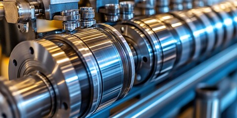 High precision metal components in an industrial setting showcasing advanced engineering processes