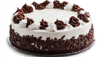 A Decadent Chocolate and Vanilla Cake