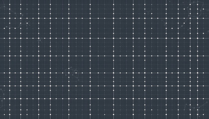 Coordinating Grid Background. Seamless gray grid pattern with dots and lines, creating geometric digital design in hi-tech, futuristic style, suitable for technological and abstract themes, dinamic 