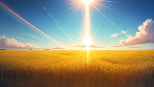 Abstract paintings of flowers sunlight clouds skies rainbow drops elegant beauty