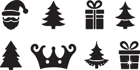 christmas icon set