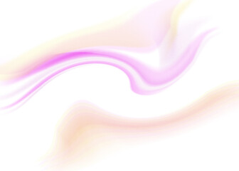 An abstract transparent iridescent color blur design element.