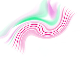 An abstract transparent iridescent color blur design element.