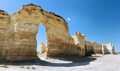 Monument Rocks Kansas Ancient Sea Chalk Arch © Jessica