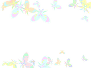 spring flowers frame