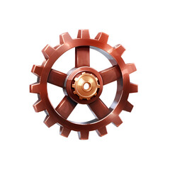 Obraz premium Detailed gear design with a shiny metallic finish showcasing industrial craftsmanship and engineering innovation