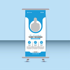 Corporate business rollup banner, pull up, business flyer, pull up, display banner, x-banner vector, flag-banner design bundle template or Roll up banner stand for your company.