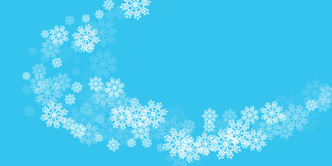 christmas background with snowflakes